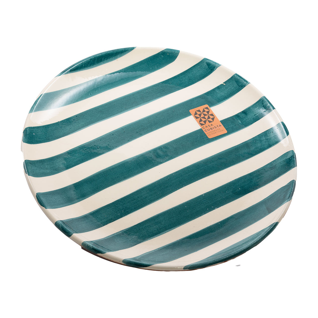Casa Cubista  Teller klein  bold stripes teal