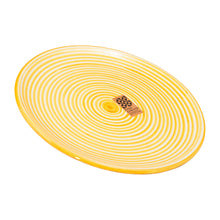 Casa Cubista  Teller klein  fine stripes tangerine