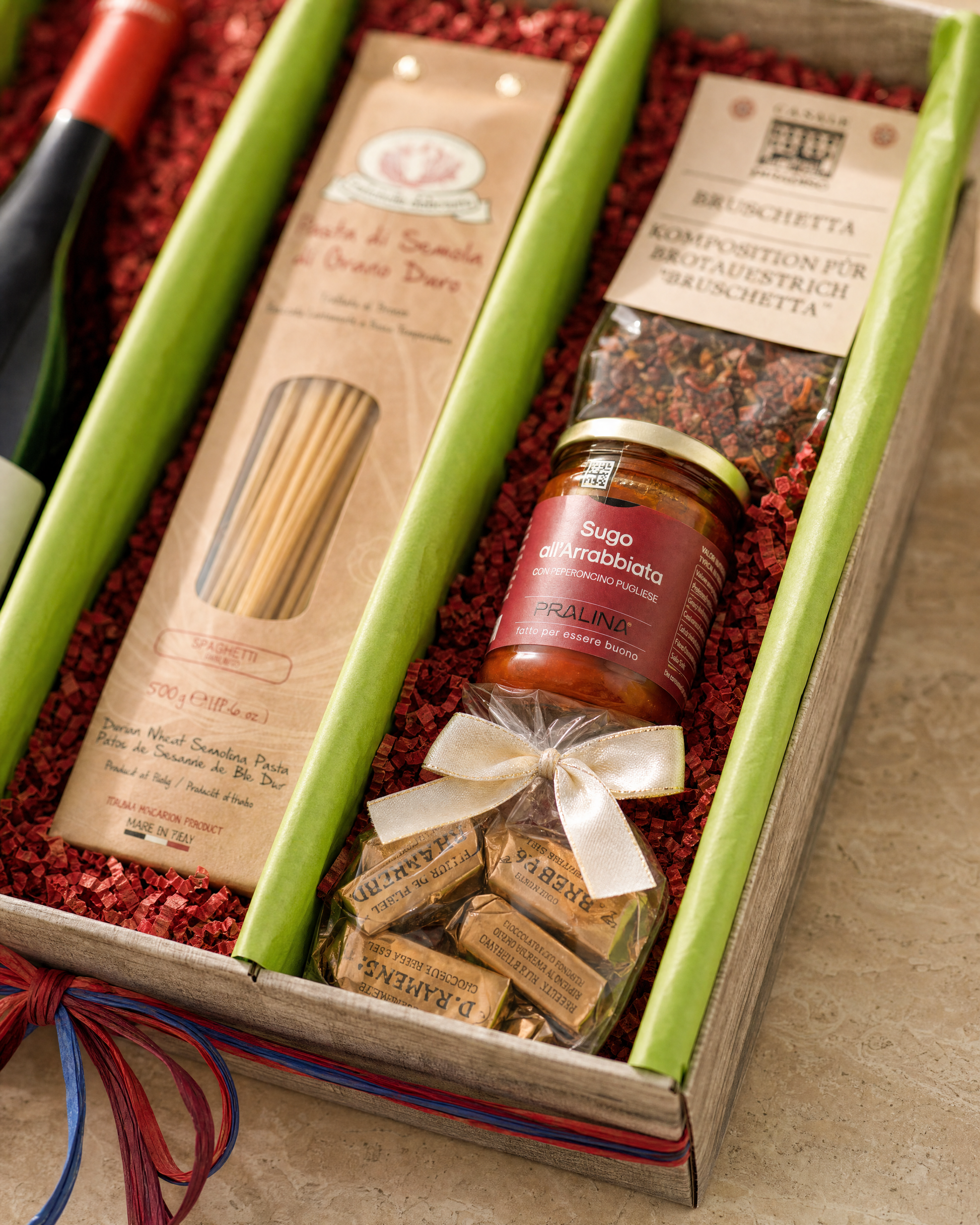 Pralina Tomatensauce Arrabbiata im Geschenkkorb