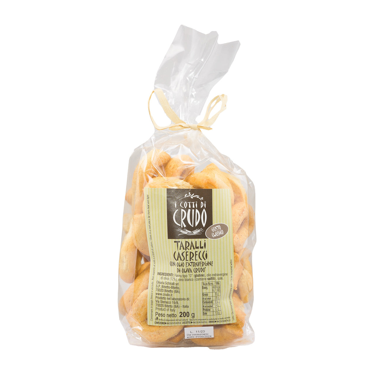 Crudo  Taralli Caserecci  200g