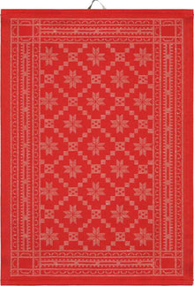 Ekelund  Attebladrose Geschirrtuch rot  35x50cm
