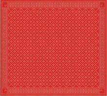 Ekelund  Attebladrose Tischdecke rot  150x150cm
