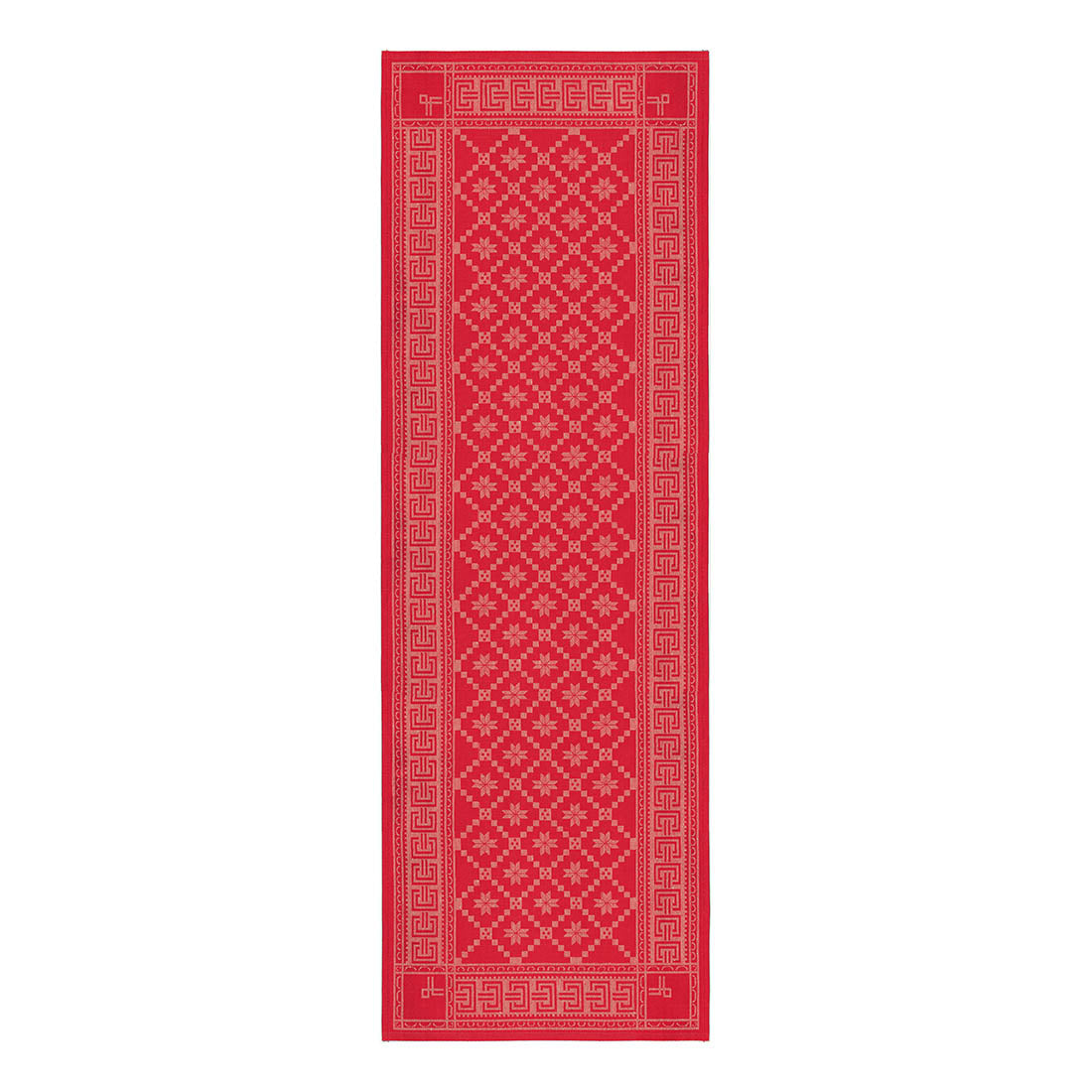 Ekelund  Attebladrose Tischläufer rot  50x150cm