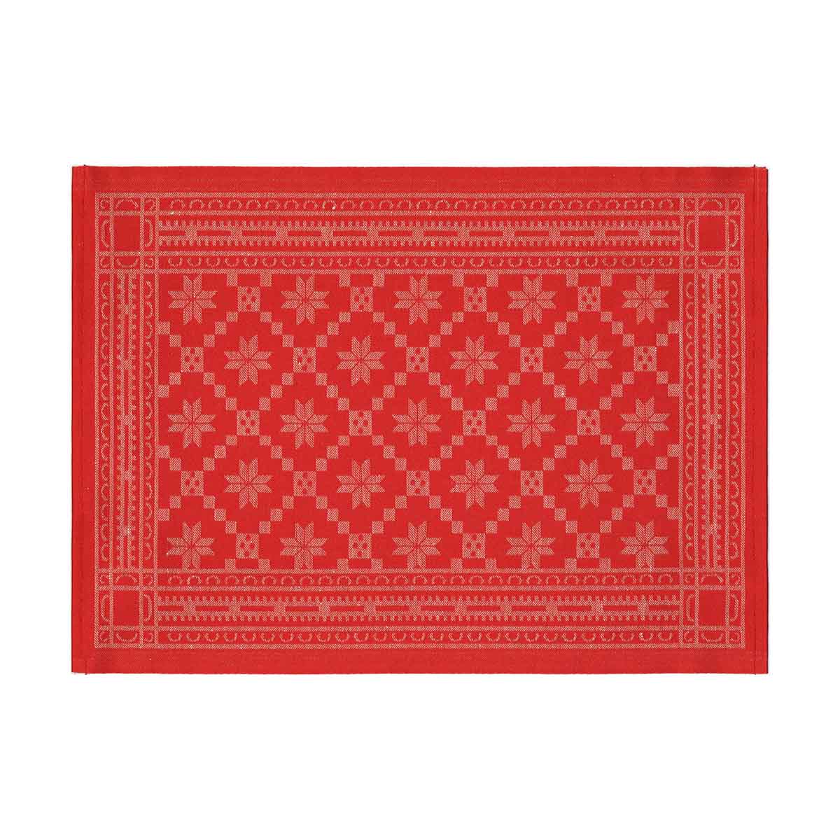 Ekelund  Attebladrose Tischset rot  35x48cm