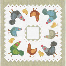 Ekelund  Hönsfamilij Serviette  35x35cm