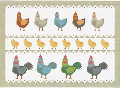 Hönsfamilj Placemat - 35x48cm