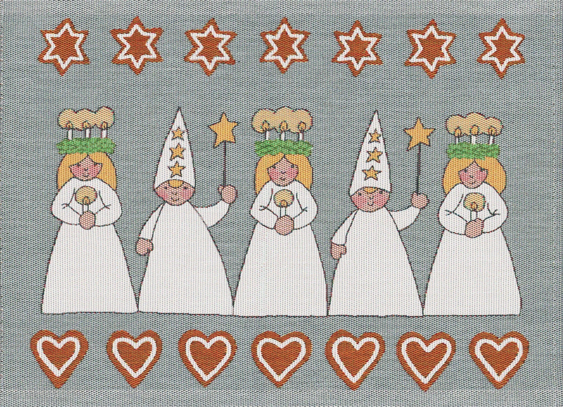 Ekelund Luciamorgon Tischset 35x48 mit Lucia-Motiv, Design Betty Svensson