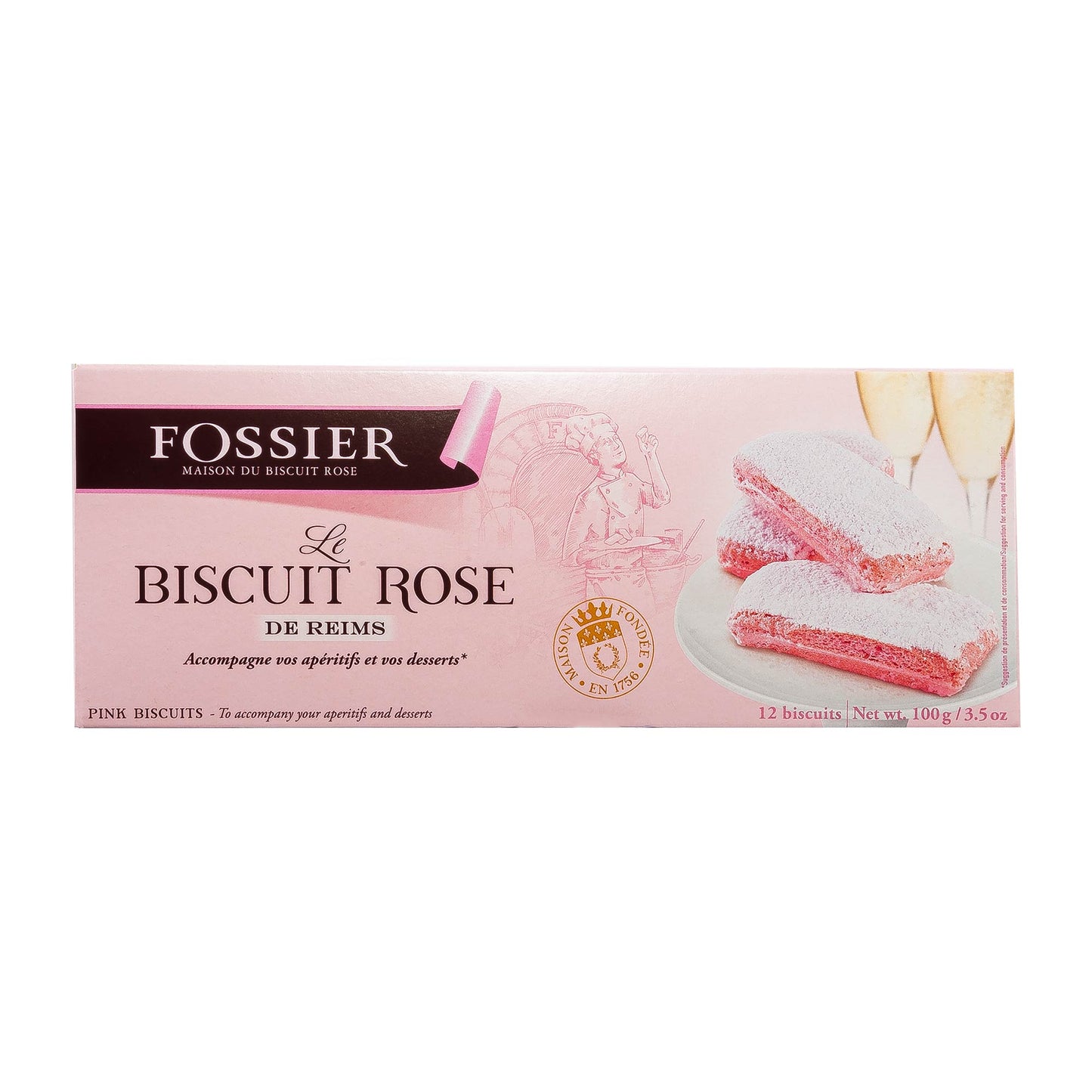 Maison Fossier  Biscuit Roses de Reims  100g