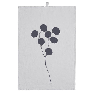 Linen Dish Towel Grey – Eucalyptus