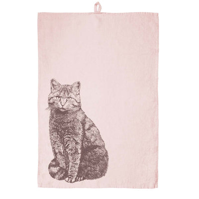 Linen Tea Towel Pink – Wildcat