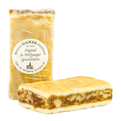 Nut Slice with Walnut-Caramel Filling