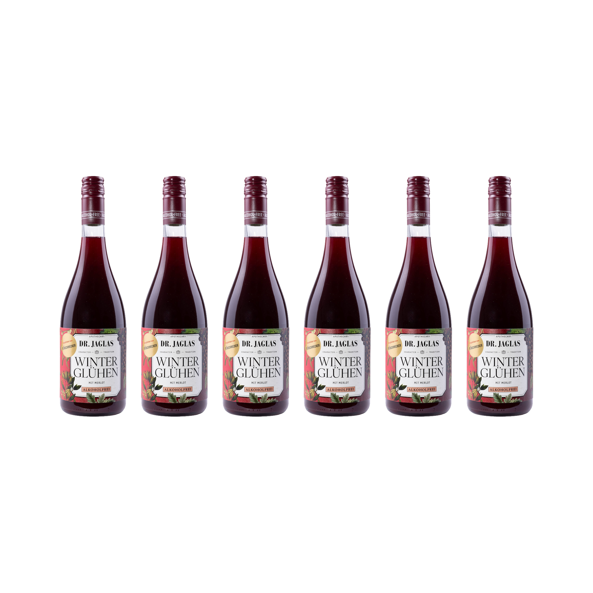 Winter-Glühen rot – alkoholfrei — 6× 750 ml