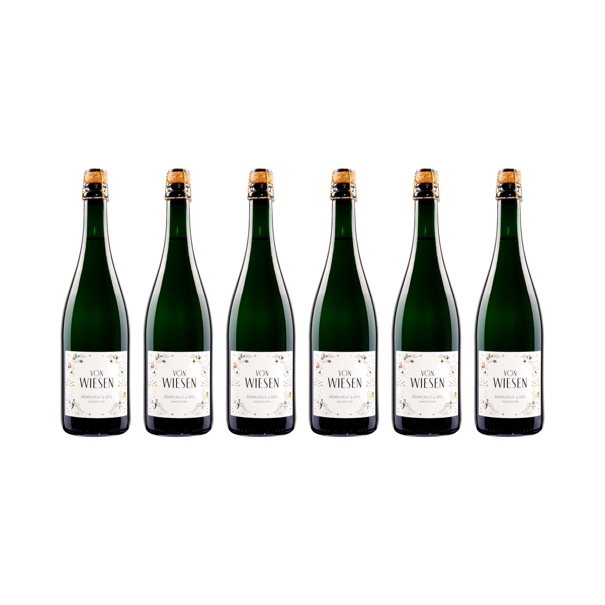 Brombeerblatt & Apfel – alkoholfrei — 6× 750 ml