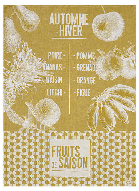 Geschirrtuch  Fruits de Saison  Gelb