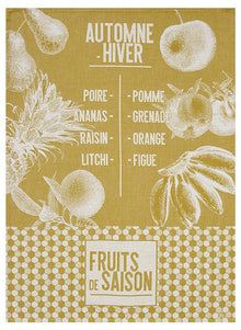 Geschirrtuch  Fruits de Saison  Gelb