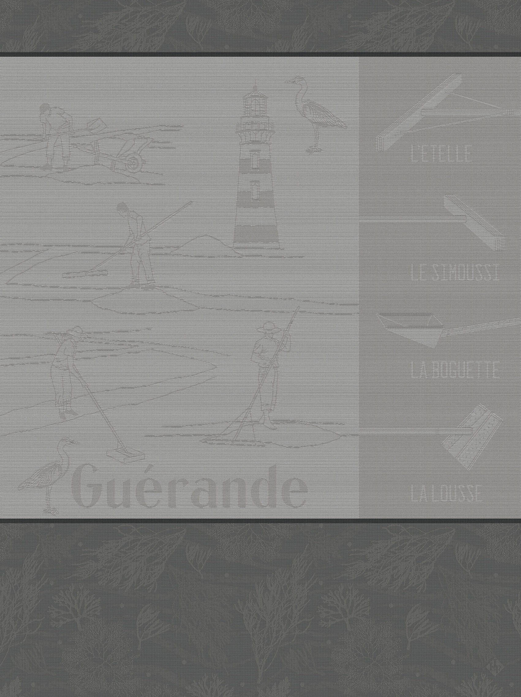 Geschirrtuch  Marais Salants  Grau