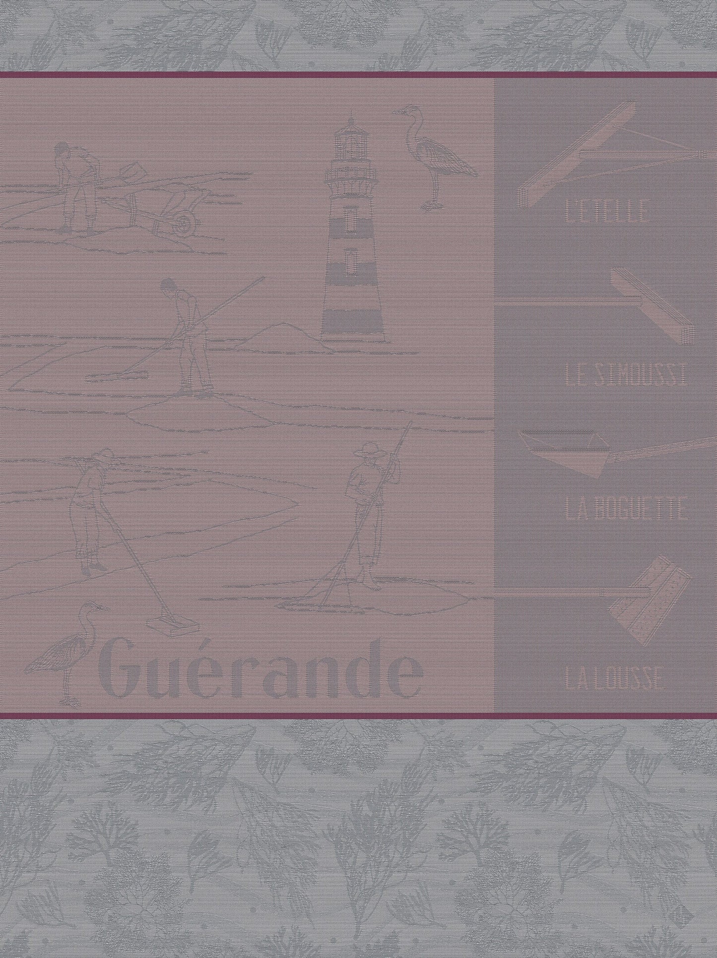 Geschirrtuch  Marais Salants  Rosé