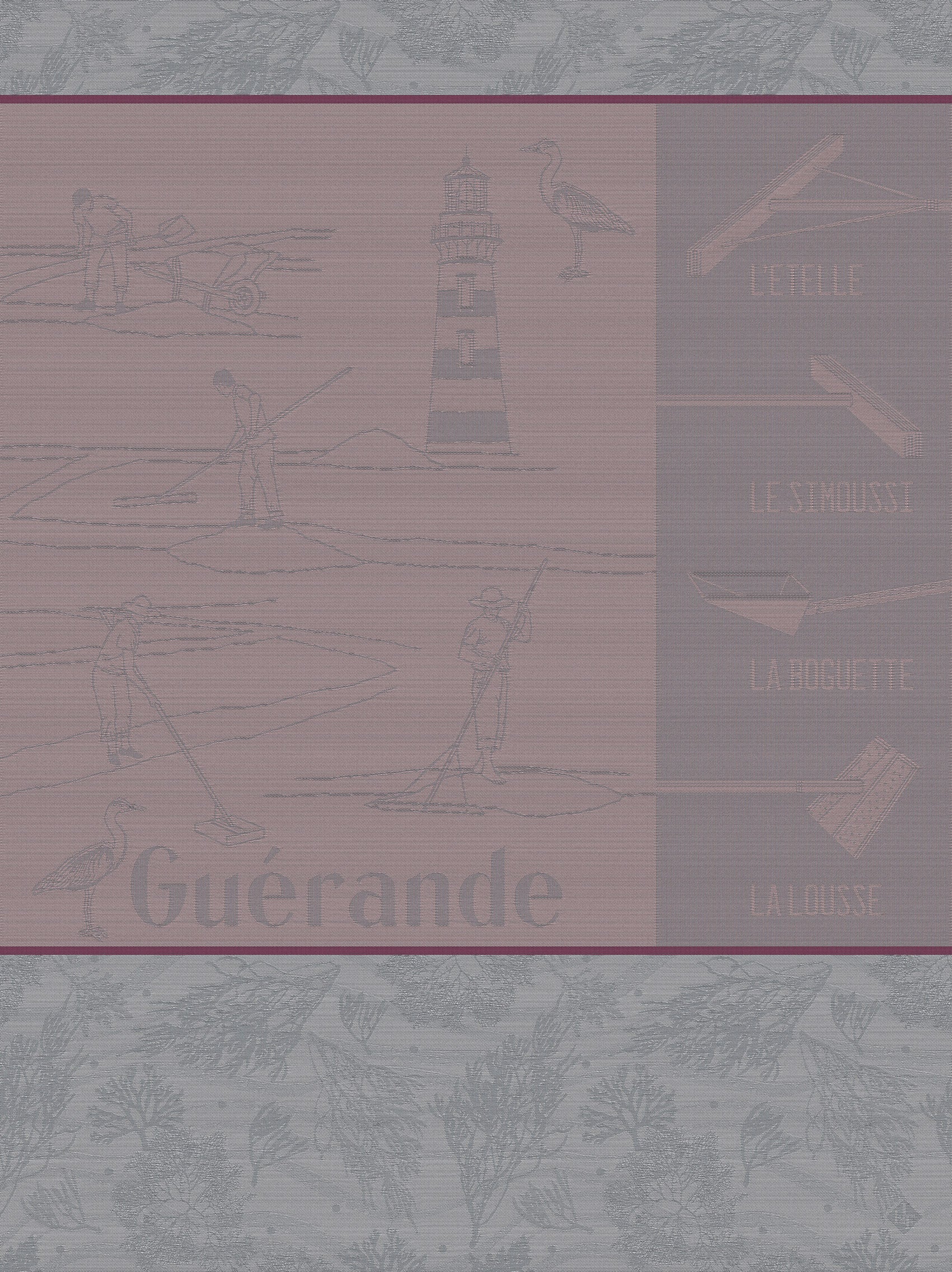 Geschirrtuch  Marais Salants  Rosé