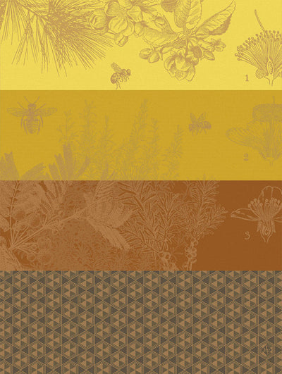 Tea towel – Miel de Fleurs – yellow