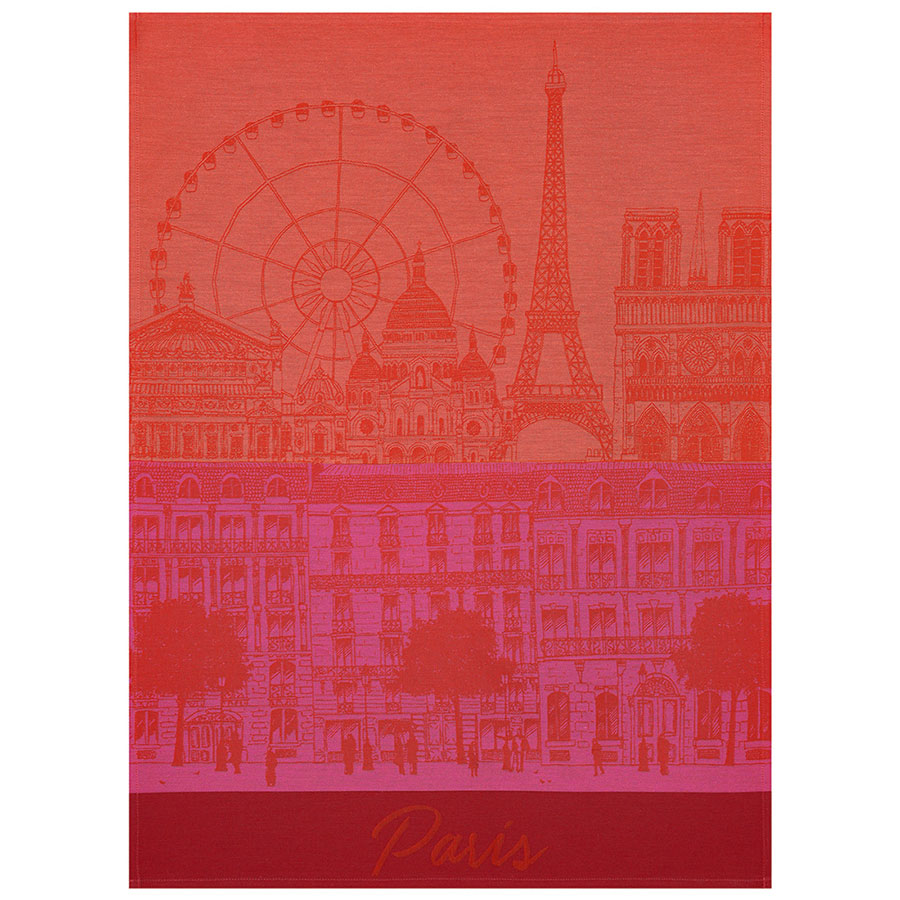 Geschirrtuch  Paris Panorama  Baiser