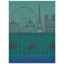 Geschirrtuch  Paris Panorama  Jardin