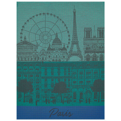 Tea towel – Paris Panorama – garden