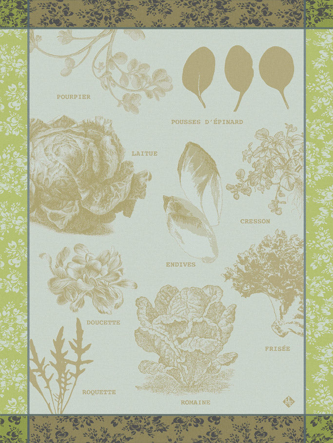 Geschirrtuch  Salades Illustrées  Endivie