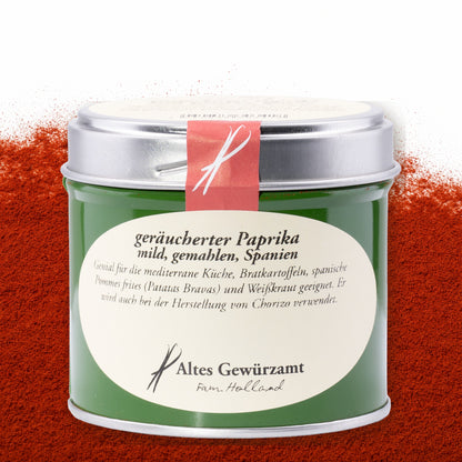 Altes Gewürzamt Geräucherter Paprika mild 70 g Dose mit geräuchertem Paprikapulver