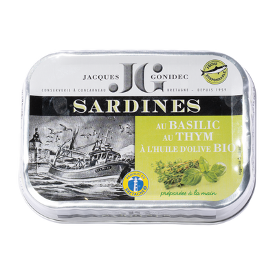 Sardinen mit Basilikum & Thymian