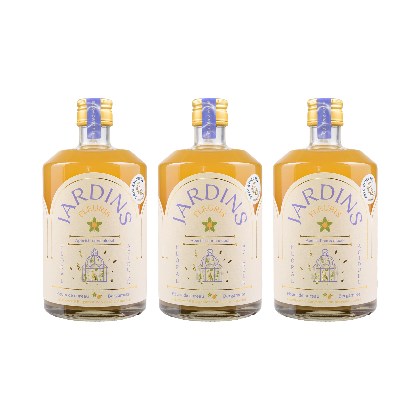 Fleuris – Holunderblüte Bergamotte – 700ml — 3× 700 ml