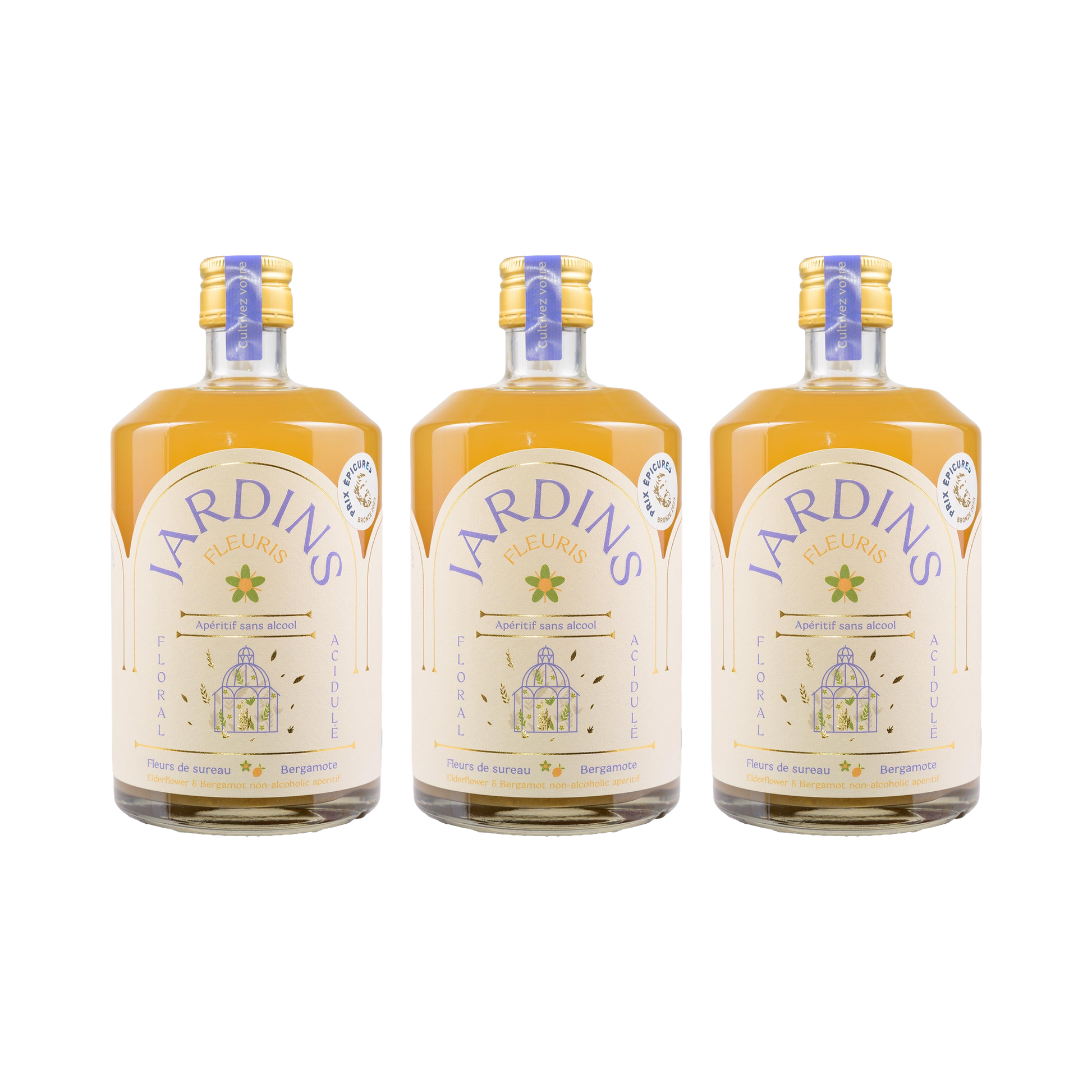 Fleuris – Holunderblüte Bergamotte – 700ml — 3× 700 ml
