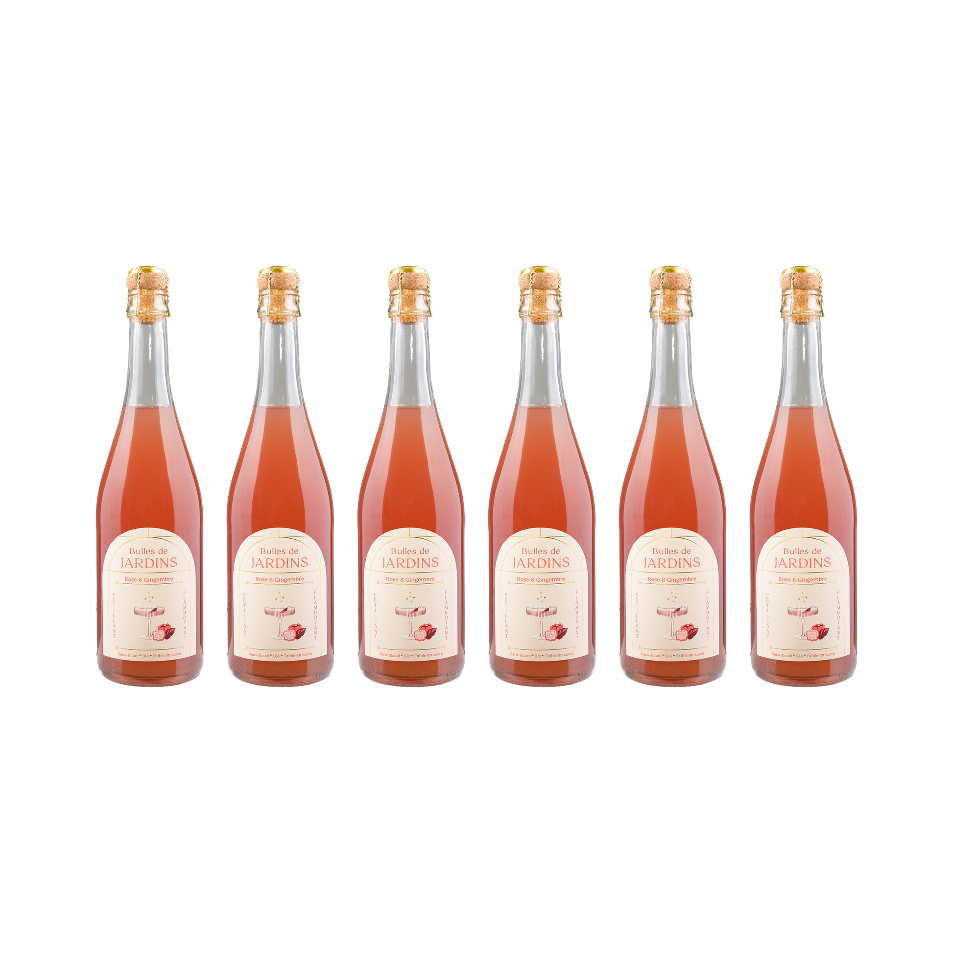 Rose Ingwer Sparkling alkoholfrei — 6× 700 ml