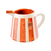 Keramikkrug 1l  bold stripes terracotta
