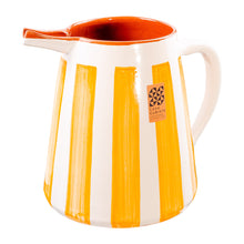Keramikkrug 2l  bold stripes tangerine