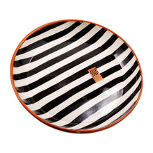 Keramikschale groß  bold stripes black