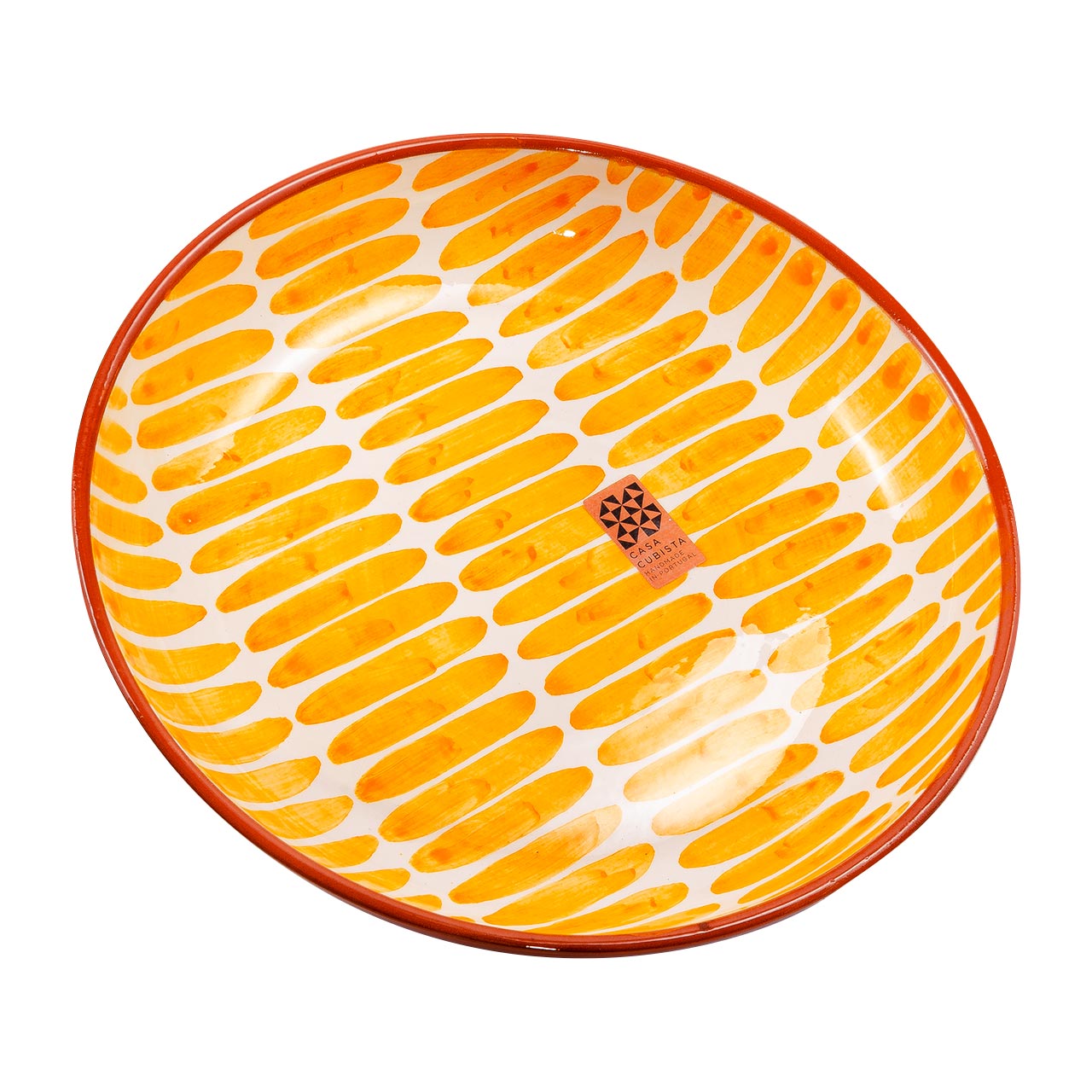 Keramikschale groß  dash tangerine