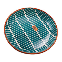 Keramikschale groß  dash teal