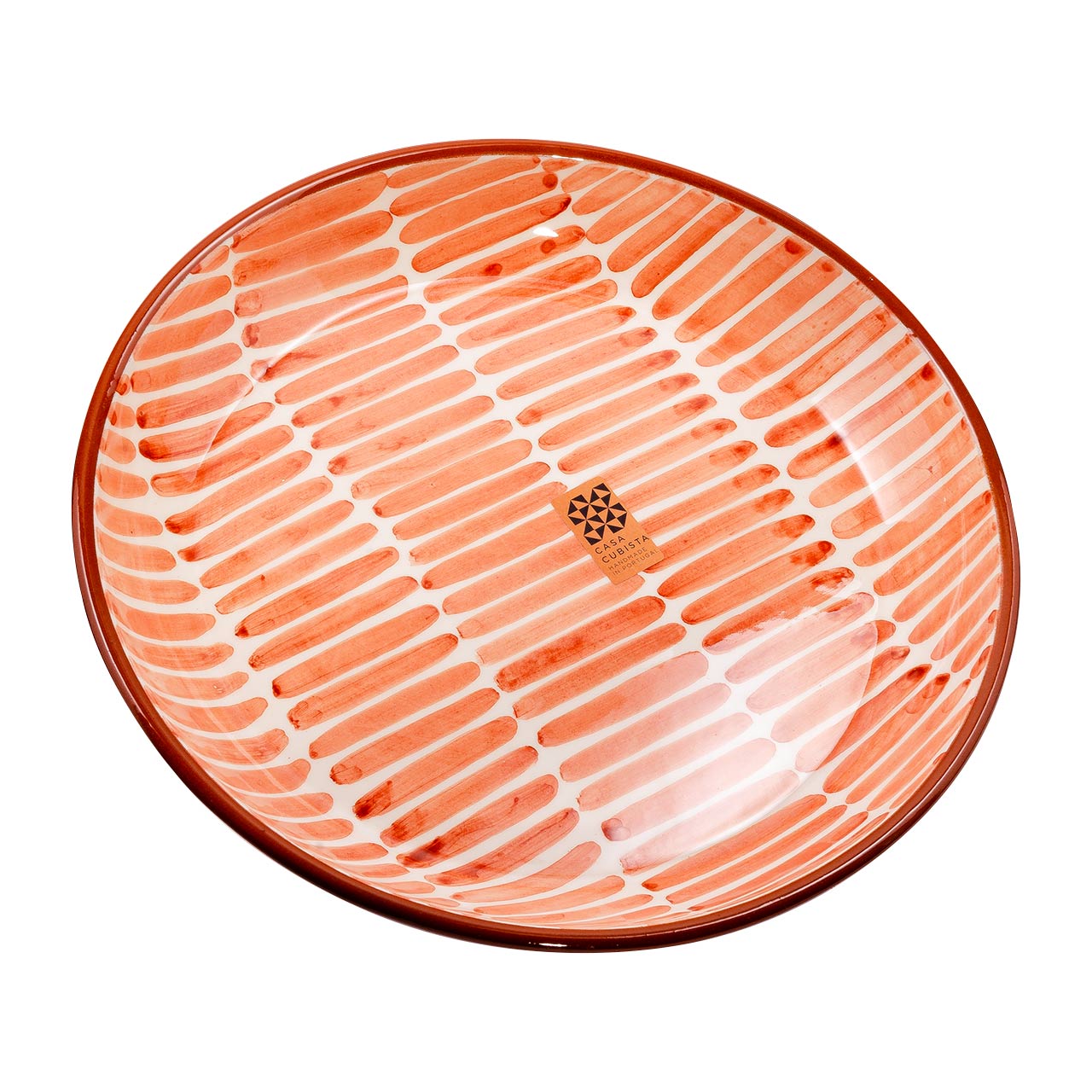 Keramikschale groß  dash terracotta