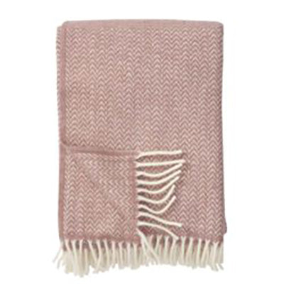 Klippan  Wolldecke Chevron  nude