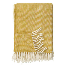 Klippan  Wolldecke Chevron  yellow
