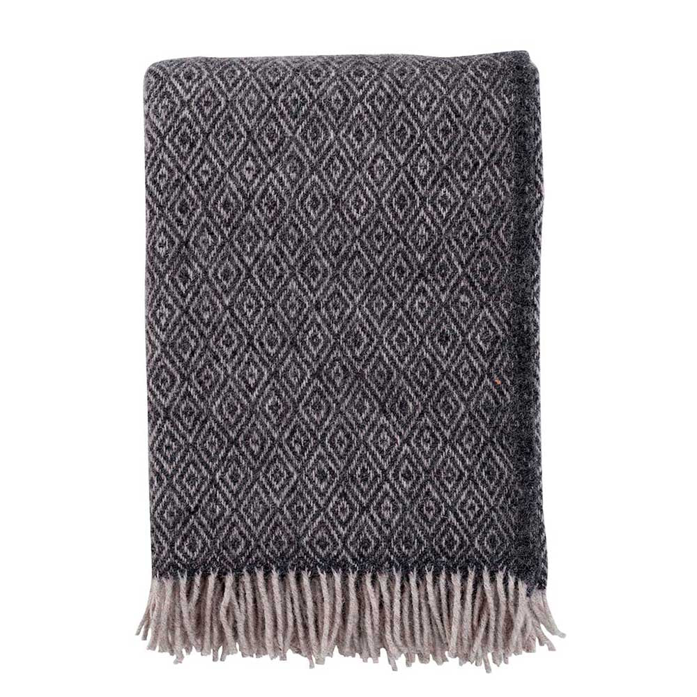 Klippan  Wolldecke Stella  coke grey