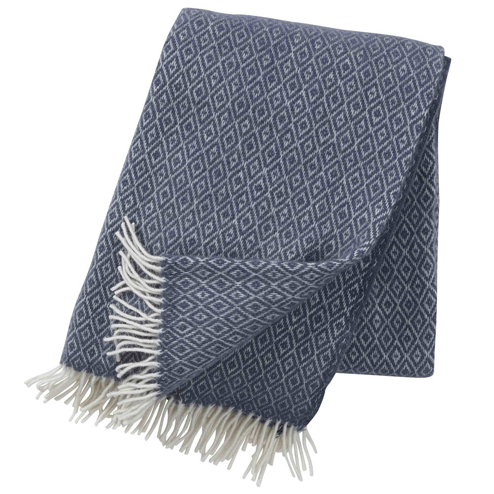 Klippan  Wolldecke Stella  smokey blue