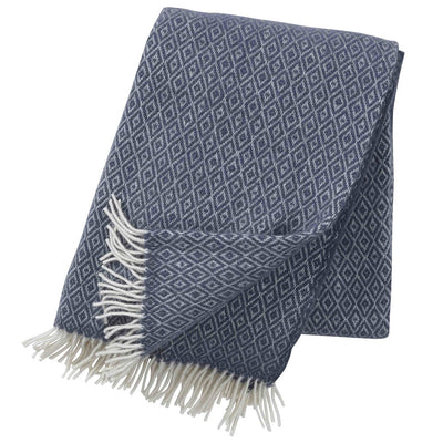 Wool blanket Stella – smokey blue