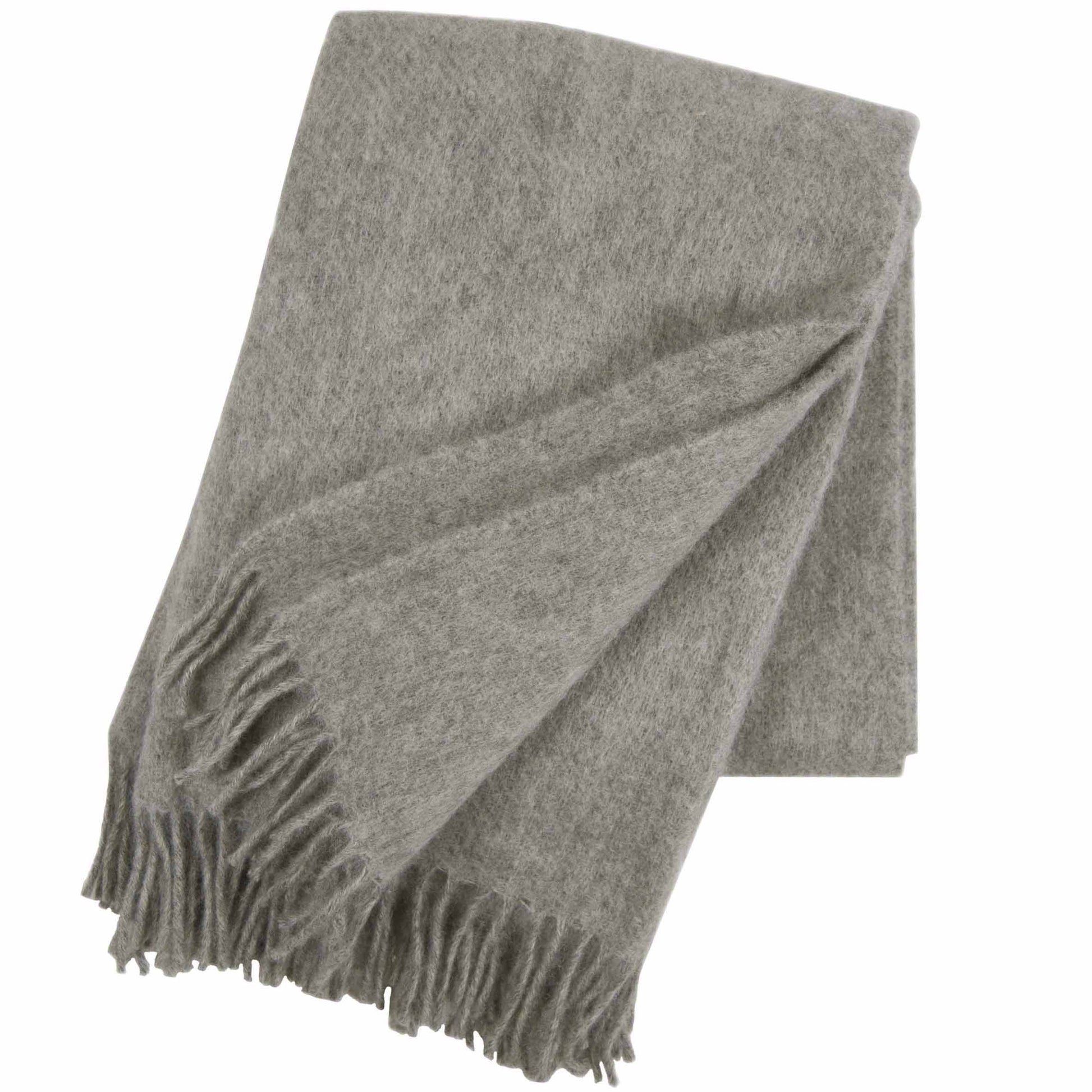 Klippan  Wolldecke Gotland  natural grey