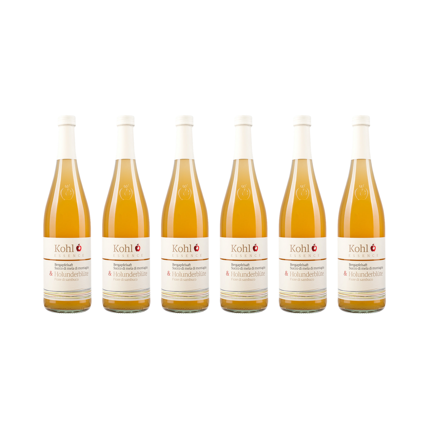 Apfelsaft mit Holunderblüte — 6× 750 ml