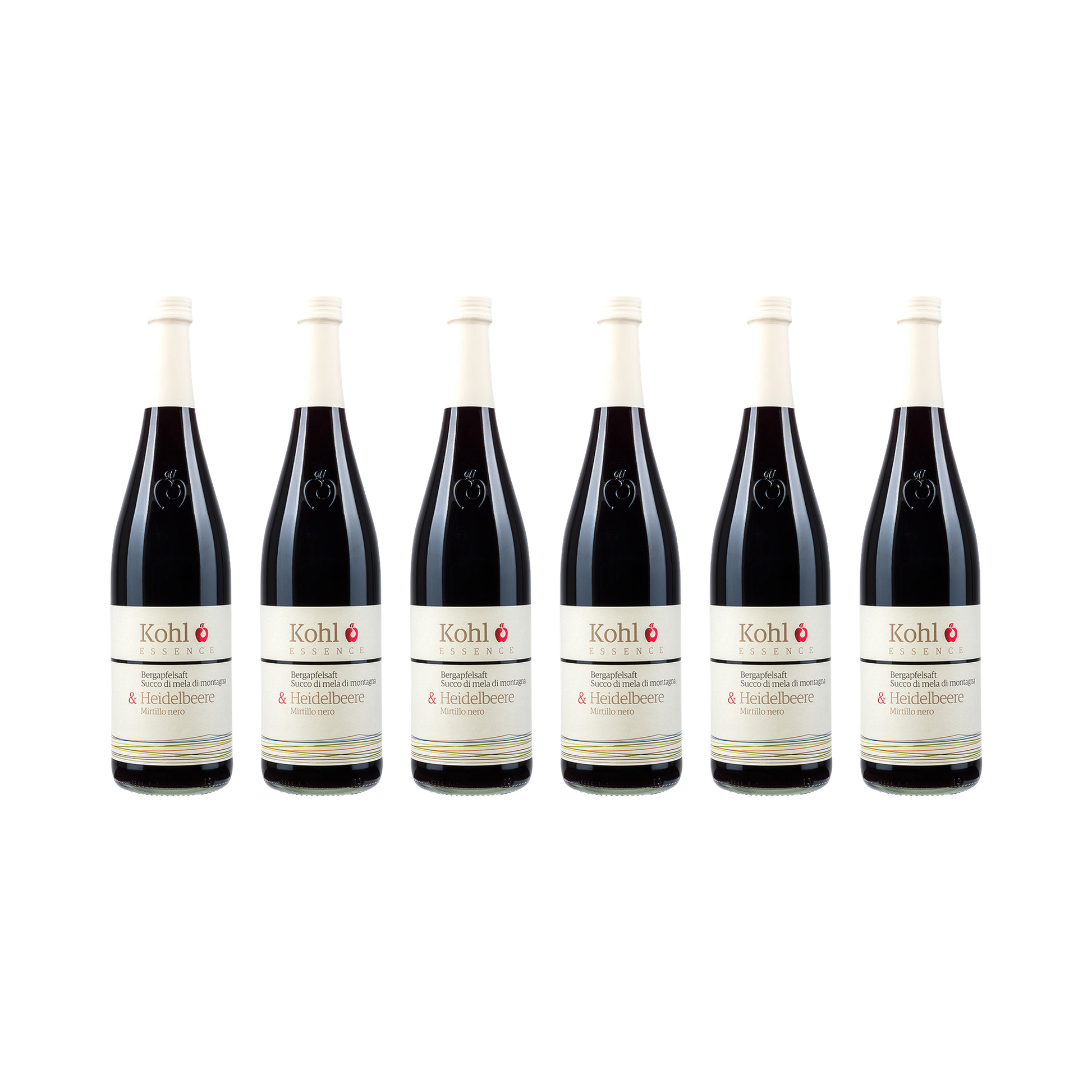Apfelsaft mit Wildheidelbeere — 6× 750 ml