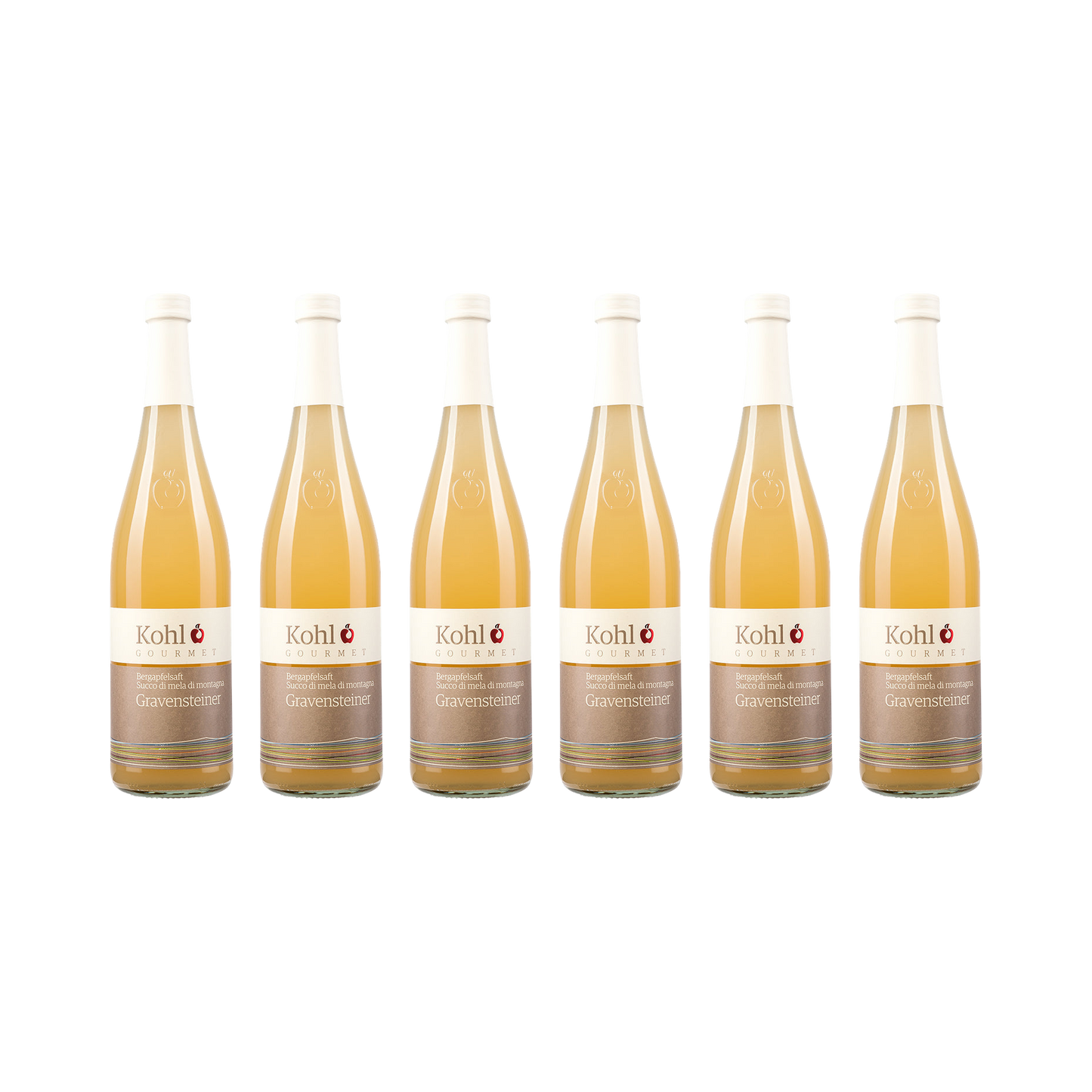 Bergapfelsaft Gravensteiner — 6× 750 ml