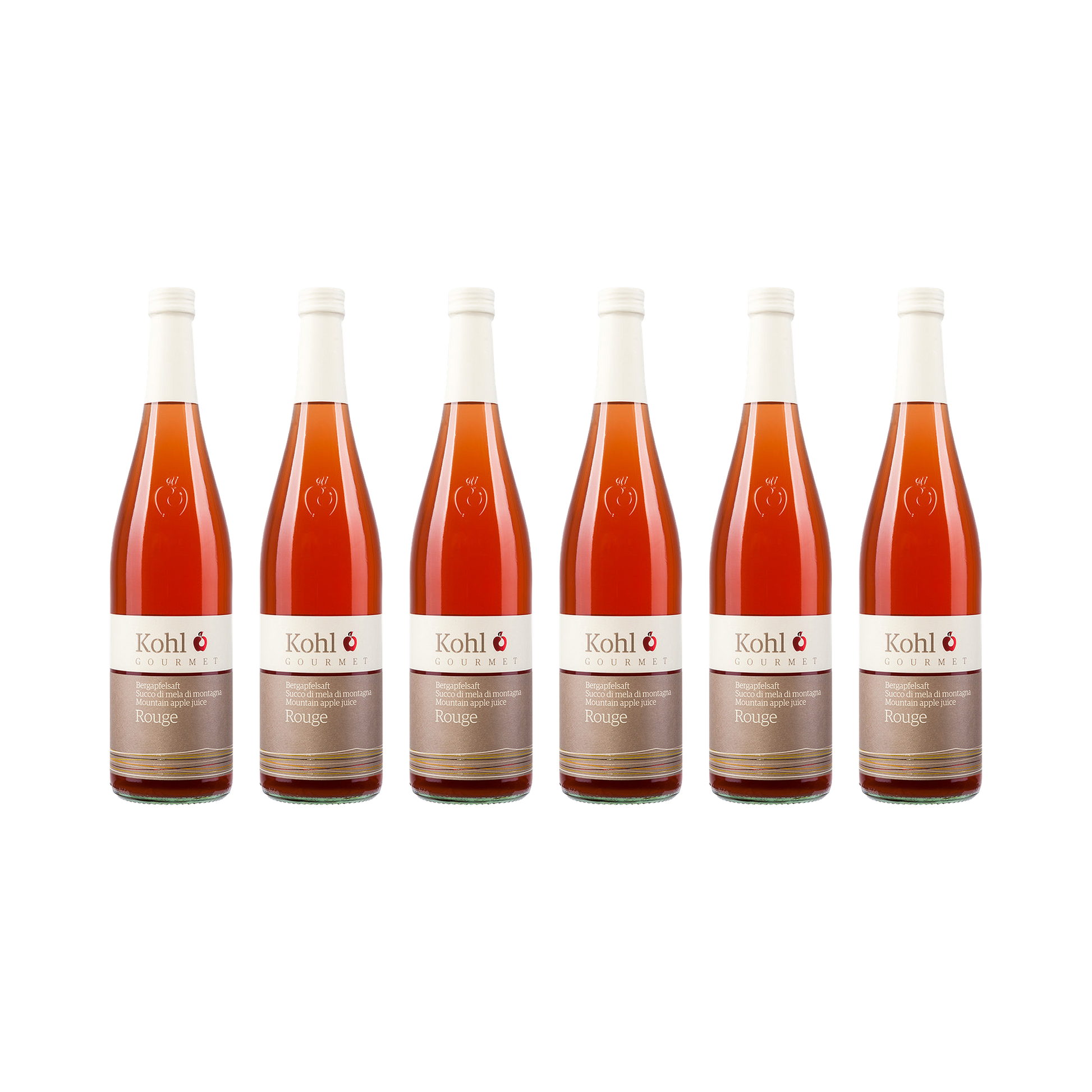 Bergapfelsaft Rouge — 6× 750 ml