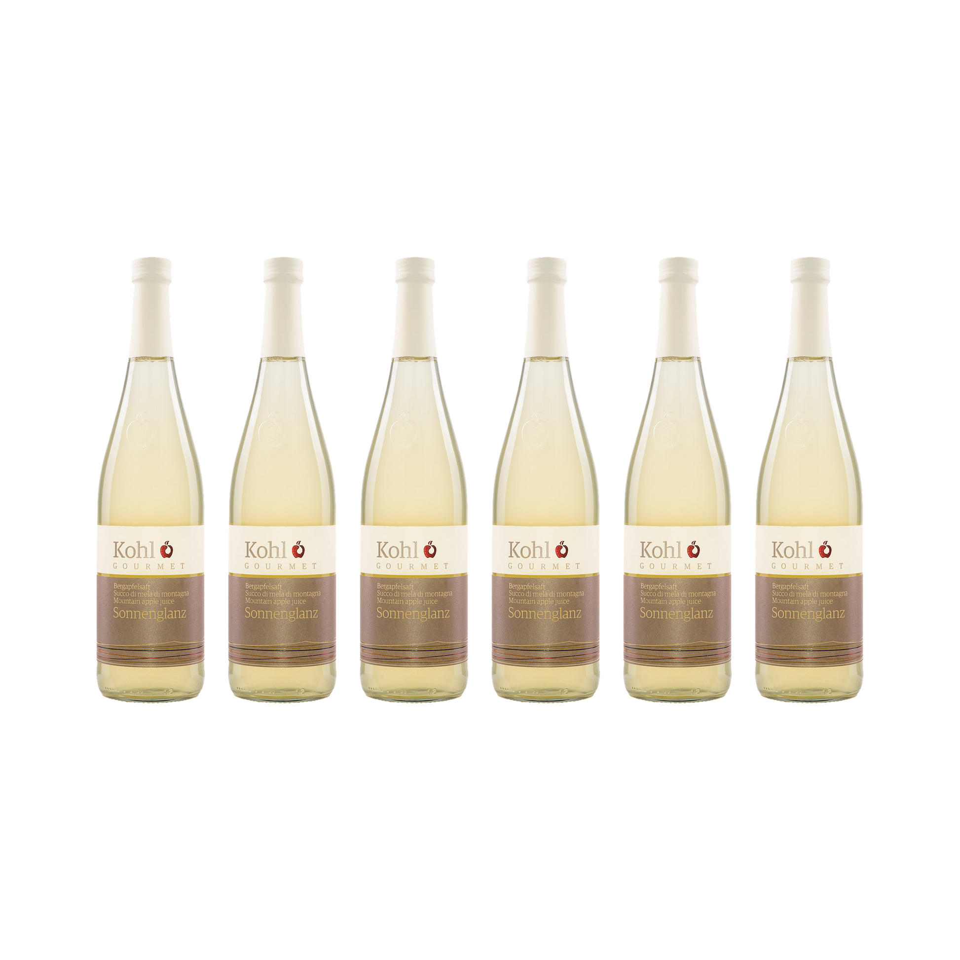 Bergapfelsaft Sonnenglanz — 6× 750 ml