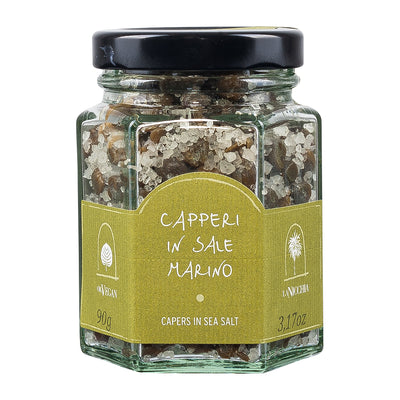 Small capers in sea salt